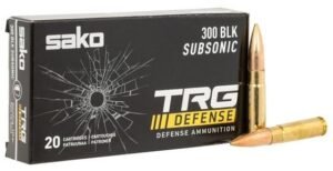 A3 SAKO TRG DEFENSE BRASS .300 AAC BLACKOUT 220 GRAIN 20-ROUNDS SIERRA MATCHKING